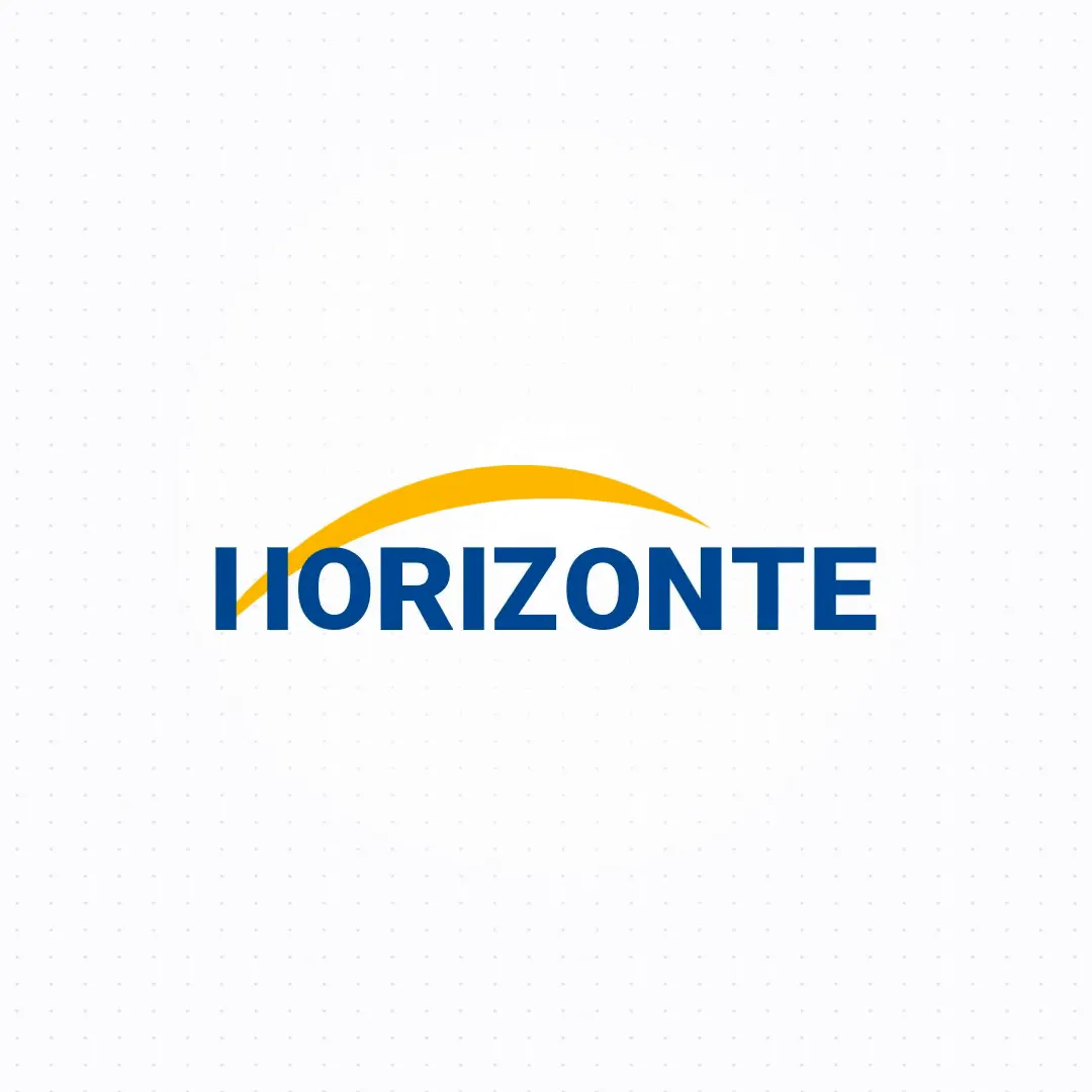 The Horizonte wordmark beneath its yellow arc.